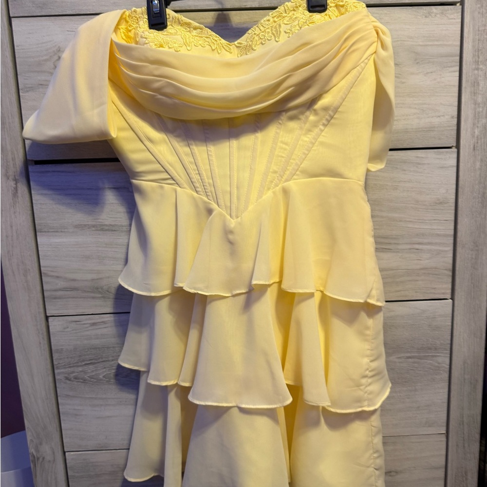 Amazon Yellow formal dress